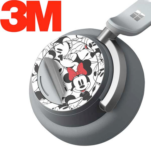 Disney Minnie Mouse Red Color Pop Face Pattern Surface Headphones Skin